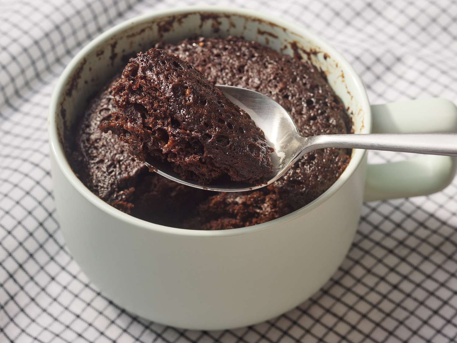 Chocolate Peanut Butter Protein Mug Cake