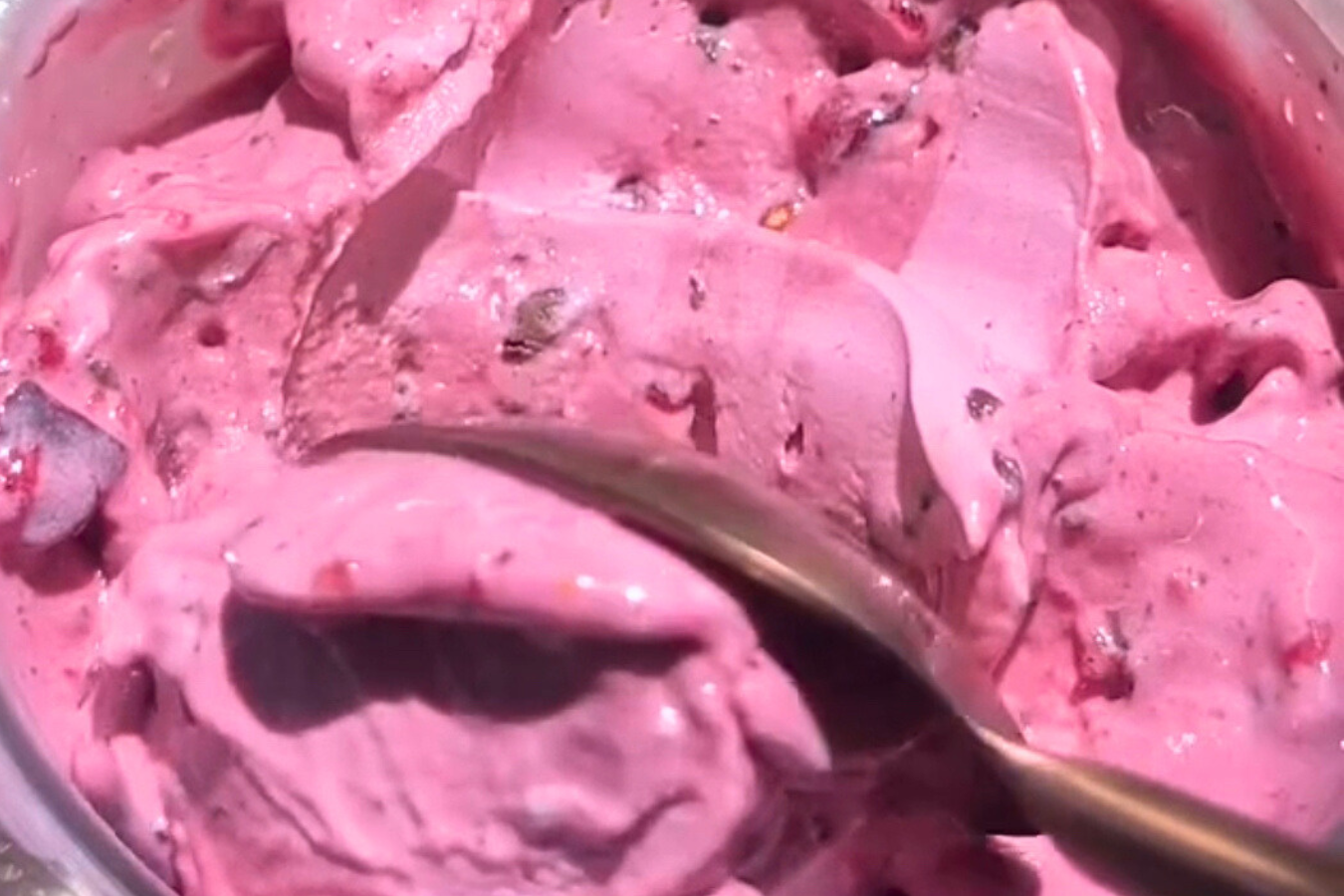 Homemade Cherry Garcia Protein Ice Cream