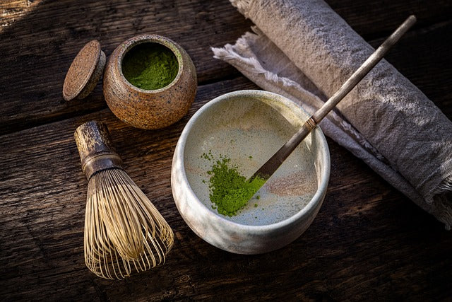 Frothy Matcha Latte with Colostrum