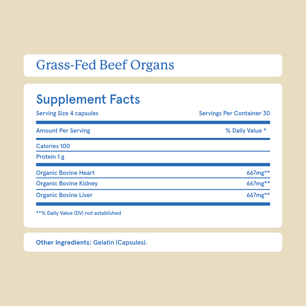 Grass-Fed Beef Organs
