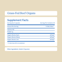 Grass-Fed Beef Organs