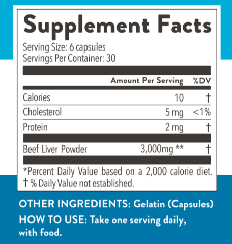 Grass-Fed Beef Liver Capsules